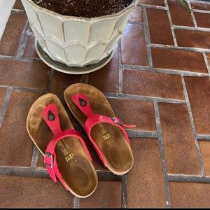Red Birkenstocks